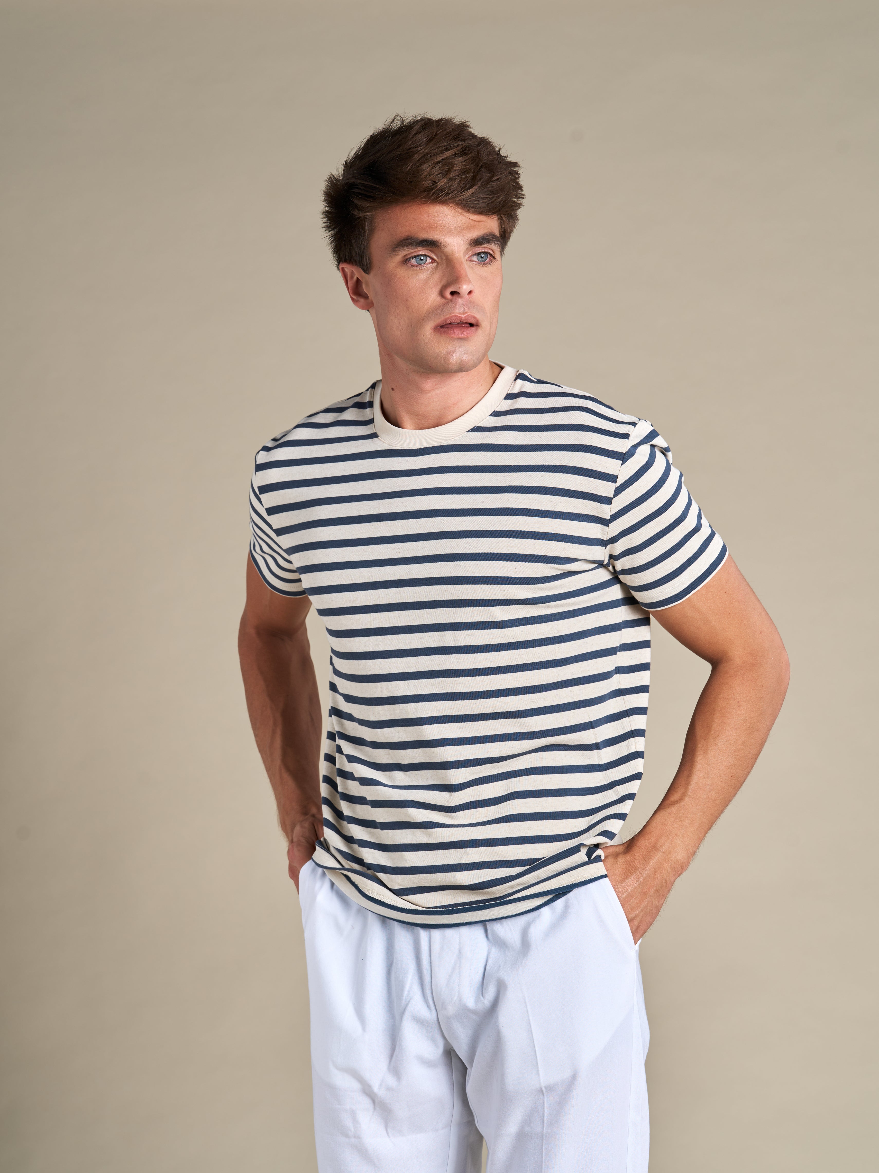 Breton striped Cotton-Linen T-shirt