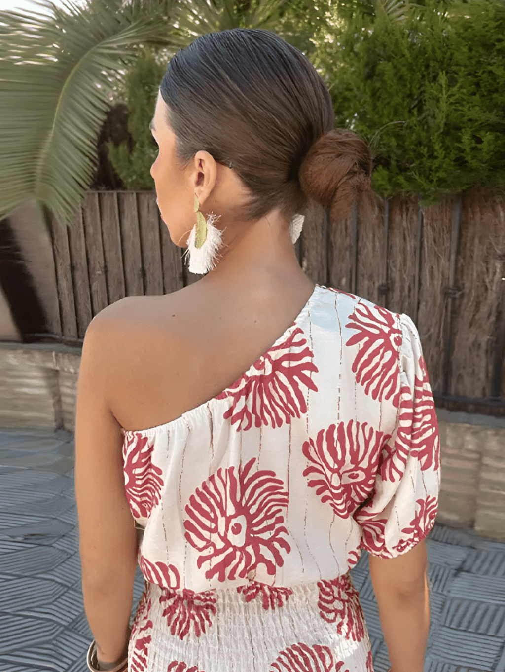 Veelzijdige zomerse mini-jurk voor buiten met statement-prints voor dames