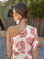 Veelzijdige zomerse mini-jurk voor buiten met statement-prints voor dames