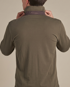 One-Piece Collar Polo | Olive Green